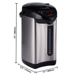SucceBuy Hot Water Dispenser Adjustable 4 Temperatures Water Boiler and Warmer 304 Stainless Steel Countertop Water Heater 3-Way