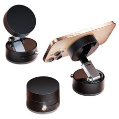 Foldable Magnetic Vacuum Car Phone Holder Foldable Suction Cup with Suction Cup Hands-Free Navigation for iPhone 16 15 Samsung