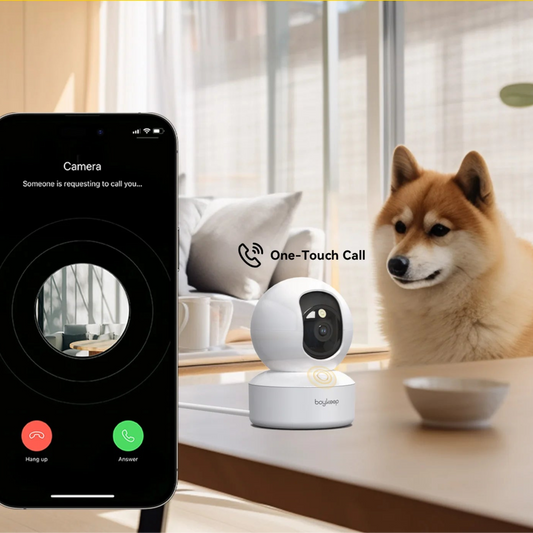 BoyKeep Smart Camera 2K Security Protection Wifi Surveillance 5G/2.4GHz Indoor Baby Night Vision 360° Pan & Tilt 2-Way Audio K30