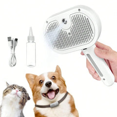 Cat Steam Brush, Spray Cat Brush, Pet Spray Hair Removal Comb for Shedding and Grooming, Water Brush for Cats Dogs Small Animals