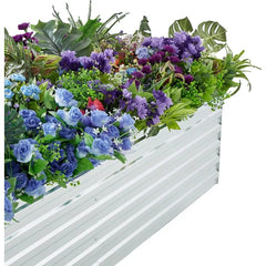 2 Pack 6x3x1FT Galvanized Raised Garden Beds Kit Outdoor Metal Gardening Planter Box For Vegetable Elevated Flower Herbs
