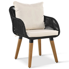 5 Pieces Outdoor Patio Furniture Set Wicker Bar Table with 2 Bistro Conversation Set With Single Chairs and Stools for Balcony