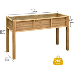 Ultym Raised Garden Bed Outdoor Elevated Planter Box Stand Garden Bed