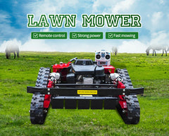 Free Shipping Mini RC Robot Lawn Mower 916Electric & Remote Control  & Petrol Dual Power Source Cutting Grass DIY Grade