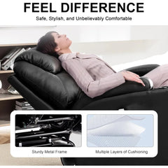Recliner Chair, Rocking Chair with Massage and Heat, 360° Swivel Recliner Chairs, Rocker Manual Recliner with Remote Control