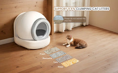 Self Cleaning Litter Box, Automatic Cat Litter Box Self Cleaning for Multiple Cats, with Safety Protection, App Control