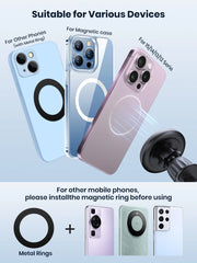 TOPK Car Phone Holder Mount MagSafe 360° Magnetic Vent 20 Strong Magnets Fit for iPhone 15 14 13 12 Pro Max Mini