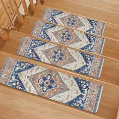 Carpet Stair Treads for Wooden Steps Set of 15, 30''X8'' Indoor Runner Resistant Rugs Rubber Safety Mats for Dogs