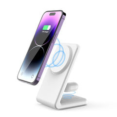 Magnetic Wireless Charger for MagSafe Dock Stand 15W Fast Charging for iPhone 15 14 13 12 Pro Max Mini Plus  for Samsung S24 S23