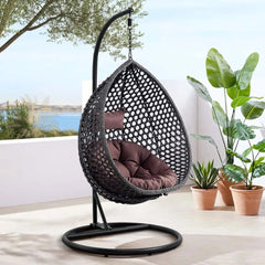 Hanging Egg Chair Hammock Indoor with Cushions, Swinging Chair for Bedroom Outdoor Patio Balcony Backyard, Hammocks