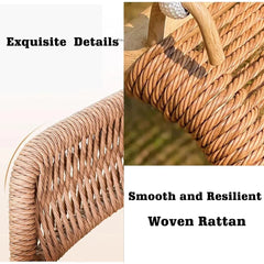 Hammock Swing Chair with Stand for Indoor,Outside, Anti-Rust Wood-Colored Frame 570 lbs Capacity