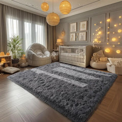 Area Rugs for Living Room  Rugs for Bedroom 6x9 Carpet Fluffy Fuzzy Soft Shag Aesthetic Plush High Pile Throw Rug for Nursery