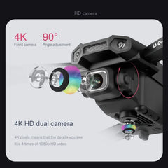 2024 New XT6 Mini Drone 4K 1080P HD Camera WiFi Fpv Air Pressure Altitude Hold Foldable Quadcopter RC Dron Kid Toy Boys GIfts