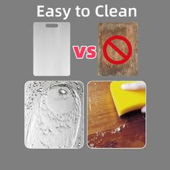 Pure Cut Titanium Cutting Board, Non Plastic Metal Titanium Cutting Boards for Kitchen (13 * 9 in)