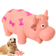 Chewing Toys For Dogs Tough Dogs Chewing Squeaky Toys Interactive Cow Shape Design Interactive Pet Dog Chew Toys For Small
