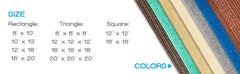 Sun Shade Sail 20'X30' Curved Edge Outdoor Shade Canopy Mocha Breathable 95% UV Block Shade Cloth for Patio Garden Backyard (We