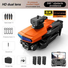 2025 D6 Mini Drone 4k Profesional 8K HD Camera Obstacle Avoidance Aerial Photography Brushless Foldable Quadcopter Gifts Toys