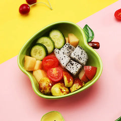 Creative Apple Shaped Ceramic Dessert Salad Bowl Cute Cartoon Soup Bowls Household Instant Noodles Bowl Rice Bowl Tableware