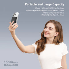 10000mAh Wireless Power Bank Magnetic PD20W Portable External Battery Fast Charging for Magsafe For iPhone 15 14 13 12 11 Xiaomi