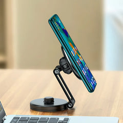 Magnetic Car Phone Holder Bracket Universal Foldable Mobile Phone Stand Bracket 360 Degree Rotating Lightweight Auto Accessories