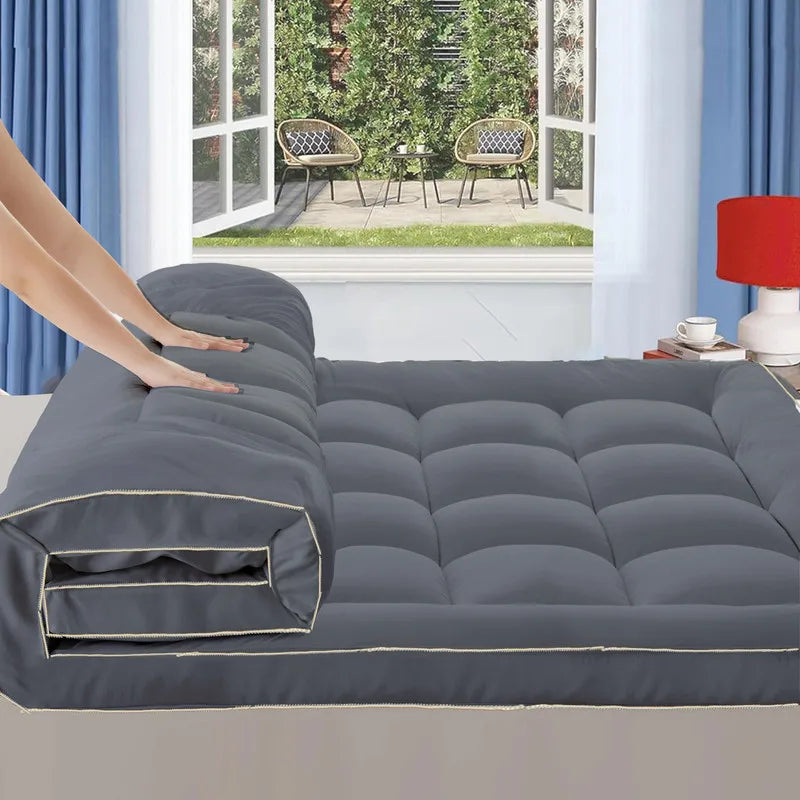 Ultra Thick Queen Bed Cover 900 GSM Mattress Topper Down Replacement Microfiber Filling Ultra Soft Deep Pocket All Season