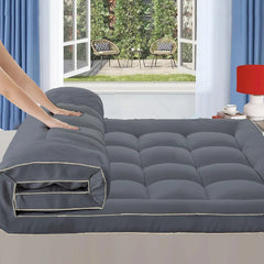 Ultra Thick Queen Bed Cover 900 GSM Mattress Topper Down Replacement Microfiber Filling Ultra Soft Deep Pocket All Season