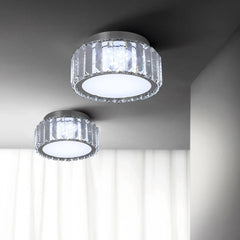 Modern Big Crystal Ceiling Lamp LED Light Circle Chandelier Lustre Indoor Bedroom RC Dimmable Fixtures Living Room Hotel Decor