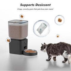 271oz Automatic Dog Feeders with Key Contol SUS304 ABS Large Capacity Furpipi Pet Smart Feeder Automatic Cat Dog Food Dispenser