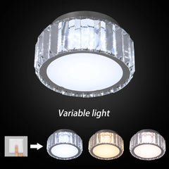Modern Big Crystal Ceiling Lamp LED Light Circle Chandelier Lustre Indoor Bedroom RC Dimmable Fixtures Living Room Hotel Decor