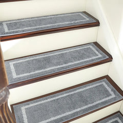 Soft Stair Treads Non-Slip Carpet Mat 28inX9in Indoor Stair Runners for Wooden Steps,Stair Rugs for Kids and Dogs,