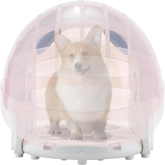 Foldable Smart Pet Dryer Box, Automatic Pet Dryer Small Dog Drying Box with 8 Fan 4 Speed, Cat Hair Blow 360° Ultra Quiet