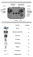 2025 Mini CZ06 Cool Light Drone 4K HD Dual Camera Obstacle Avoidance Optical Flow Aerial Photography Quadcopter Toys Gift Hot