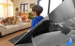 360° Smart Home Security Camera PTZ Auto Tracking Baby Monitor AI Panoramic HD Night Vision Indoor WiFi Surveillance Camera