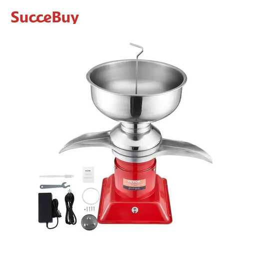 SucceBuy 304 Stainless Steel Electric Cream Separators 100L/H Output 10500RPM Goat Milk Separator 30W  5L Bowl Capacity 100-240V