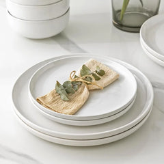 Ceramic Dinnerware Sets of 6,Porcelain Plates and Bowls Sets, Scratch Resistant Dishes Set, Dishwasher & Microwave & Oven