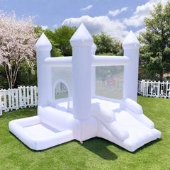 Inflatable Bouncer with Blower Indoor and Outdoor Bouncy Castle with Ball Pit Suitable for Family Party Kids Birthday Party