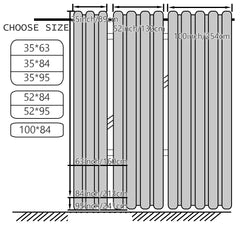 2/4PCS Waterproof Outdoor Curtains, UV Protection, Thermal Insulation, Sun Blocking, Grommet Top for Porch, Pergola, Cabana