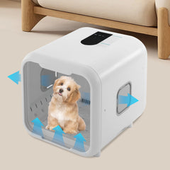 18.5" Pet Dryer Box Pet Grooming Hair Dryer Pet Force Dryer  Sterilization Adjustable Wind and Temperature Anti-false Touch Lock