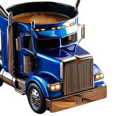 200-250ml Funny Semi-Truck Coffee Mugs Stainless Steel Drinkware Cups Handcrafted Water Bottle Resin Beer Mug for Novelty Gift