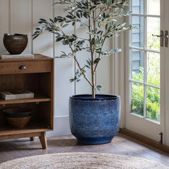 Ceramic Planters, Large Outdoor Indoor Plant Pots with Drainage Hole and Rubber Plug,