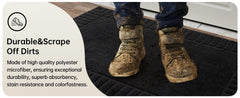 Door-Mat Non-Slip Front Doormat Entrance Mats for Front Door Entry Resist Dirt Washable Doormat Absorbent Entryway Door Mat