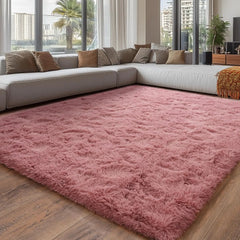 Plush Rugs for Living Room, Soft Shaggy for Bedrooms, Area Rug for Bedroom, Cozy Fuzzy Carpet for Kids, Perfect Indoor Decor