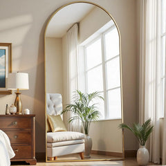 Arched  Full Length Mirror, 71"X26", Large Floor Mirror with Stand,Full Body Mirrors Standing Mirrors for Leaning or Hanging