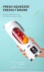 Electric Juicer Cup 8/12 Blades Milkshake Machine Portable Fruit Milk Mixing Tool Mini Fresh Juice Portable Blender For Home