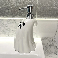 Hand Sanitizer Bottle Ceramic Soap Dispenser Bathroom Large Capacity Pressed Bottle For Halloween Bathroom Decor Hotel Soap dish