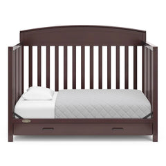 Benton 5-In-1 Convertible Crib With Drawer (Espresso) - Converts From Baby Crib To Toddler Bed, Daybed And Full-Size Bed, Fits