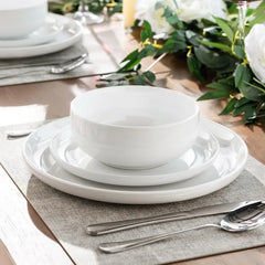 Ceramic Dinnerware Sets of 6,Porcelain Plates and Bowls Sets, Scratch Resistant Dishes Set, Dishwasher & Microwave & Oven