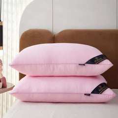 Sleeping Pillows for bedroom Double Top Bed Stuffed Hotel Five-star Soft Orthopedic Pillow 48x74cm Solid Color Extension Cushion