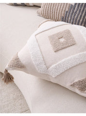 Bohemian Pillowcases Sofa Living Room Home And Decoration Cotton Linen Pillow Cover Bedside Backrest Tassel Cushion Cover
