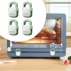 Oven Baby Proofing 4 Pack Baby Proof Oven Stove Locks Heat-Resistant Dishwasher Locks Child Safety Oven Baby Proof Refrigerator